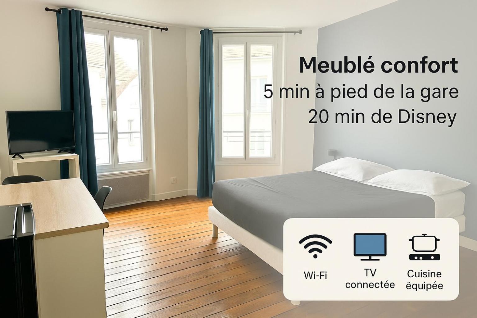 Appartement Maciet 2- Centre Ville Meaux-Gare-Disney Dış mekan fotoğraf